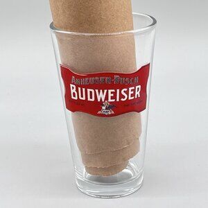 Anheuser-Busch Budweiser Bottled at the Brewery Logo 16 Oz. Pint Beer Glass